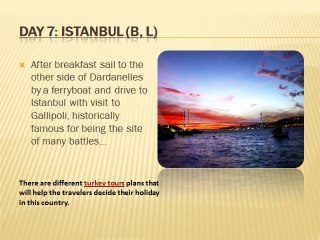 CAPPADOCIA / KONYA / PAMUKKALE / KUSADASI / CANAKKALE TOUR