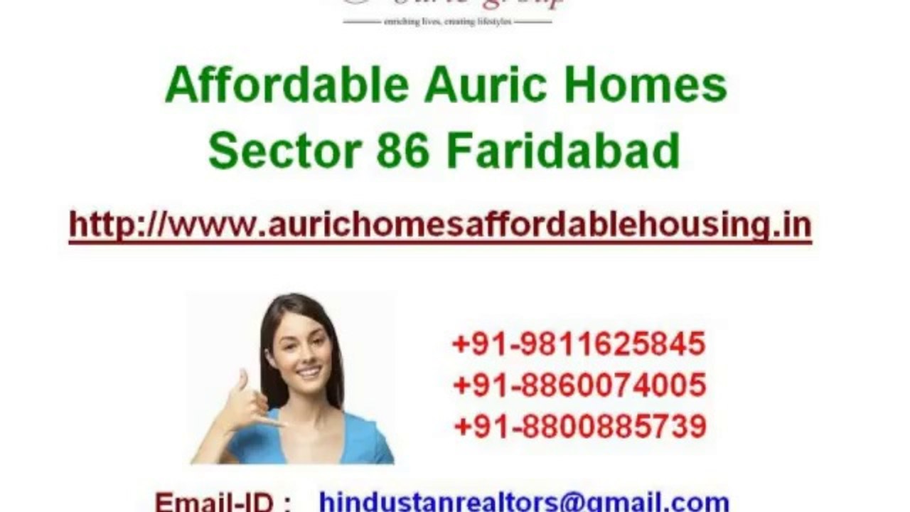 Call@9811625845, Buy Affordable Auric Homes Faridabad
