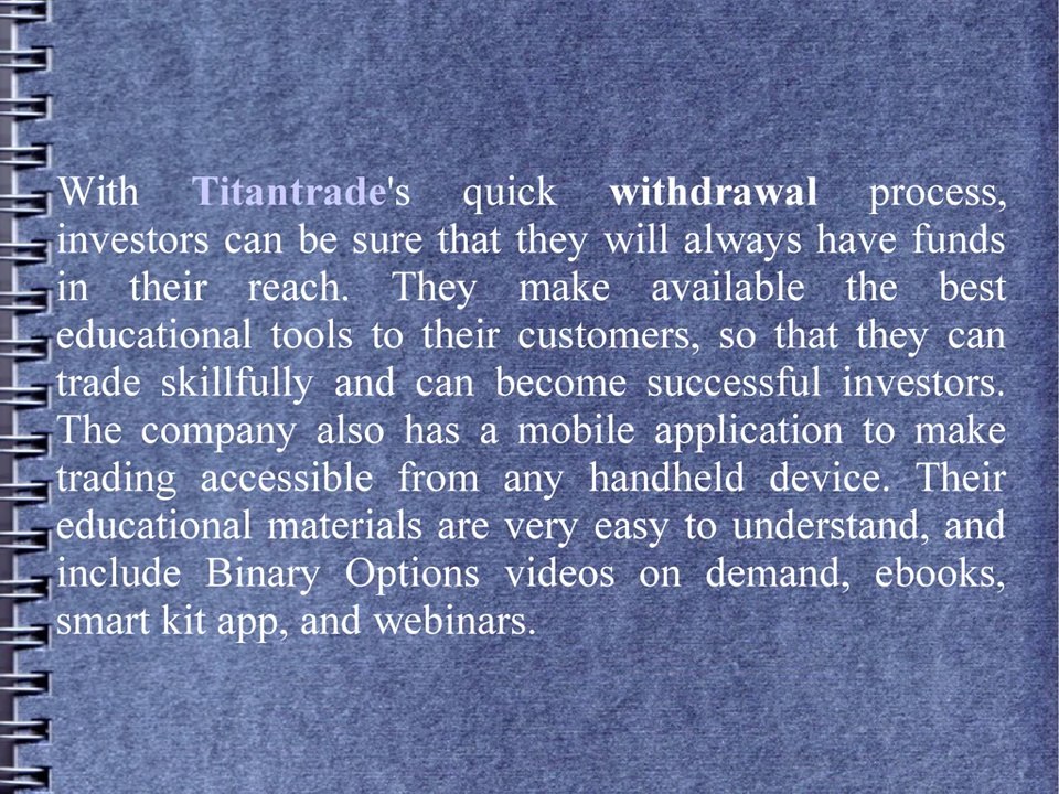 Titan Trade Presents Informative Webinars For Its Traders