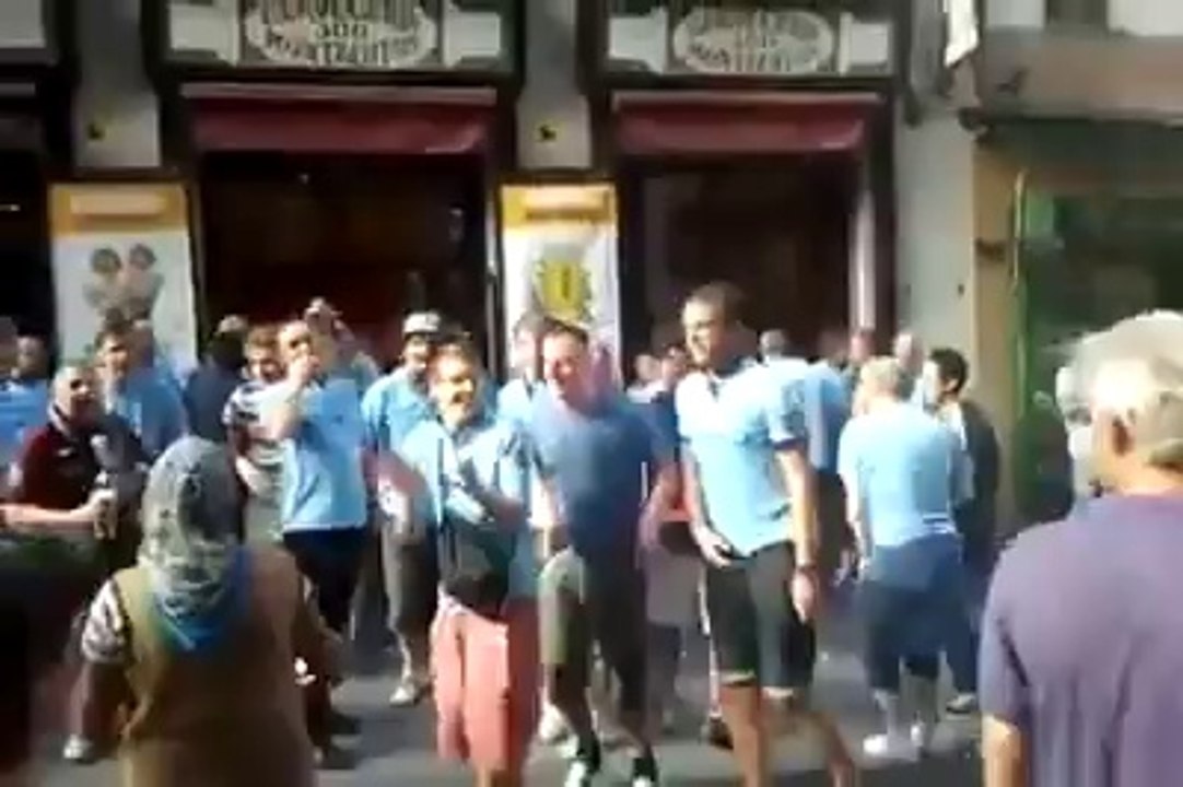 Manchester City Fans Singing Yaya/Kolo Toure Chant in Madrid