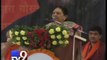 Gujarat CM Anandiben Patel addresses party workers at Adalaj Trimandir - Tv9 Gujarati