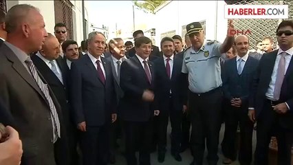 Başbakan Davutoğlu Lokmacı Sınır Kapısında
