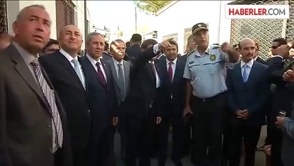 Davutoğlu, Lokmacı Kara Sınır Kapısı'nda -