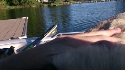 Waterskiing Lake Tapps Washington (w/music)