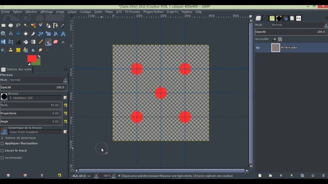 Créer un motif raccordable en quinconce avec Gimp
