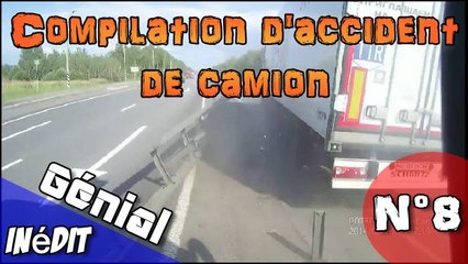 Compilation d'accident de camion n°8 + Bonus. / Truck crash compilation #8