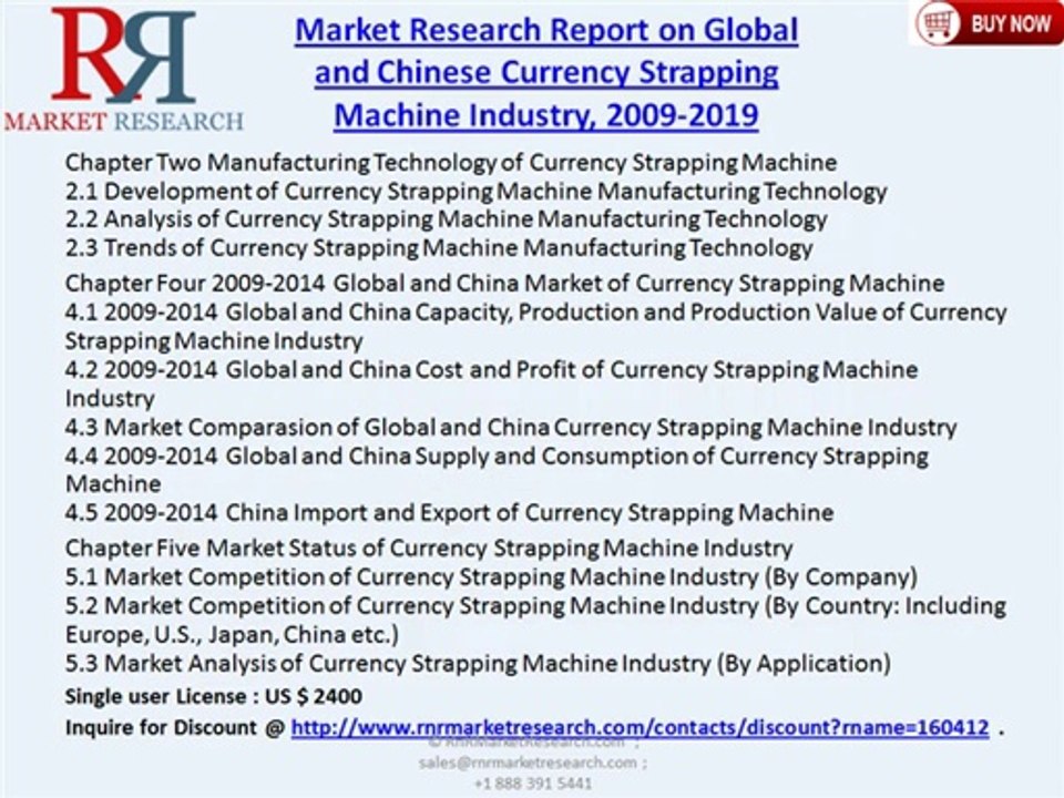 Global and Chinese Currency Strapping Machine Industry 2019