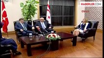 Başbakan Ahmet Davutoğlu, KKTC Başbakanı Özkan Yorgancıoğlu ile Ortak Basın Toplantısı Düzenledi