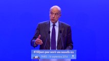 Conférence de presse d'Alain Juppé suite au discours du Premier ministre