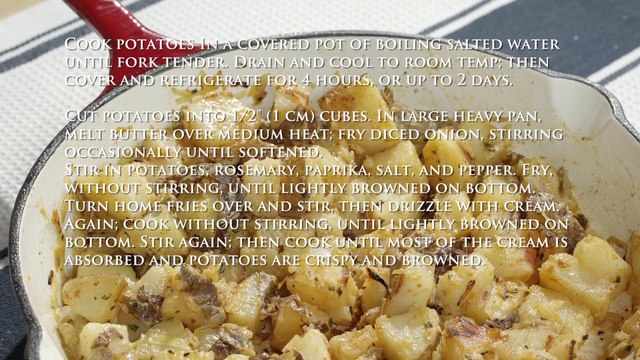 Herbed Home Fries Recipe