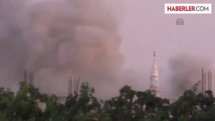 Humus'un Telbise ilçesine hava saldırısı -