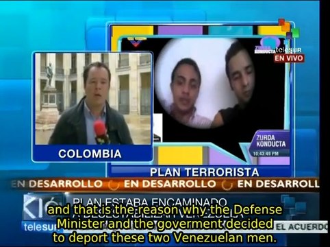Two Venezuelan men accused of acts of destabilization in Colombia
