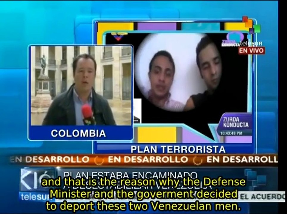 Two Venezuelan men accused of acts of destabilization in Colombia