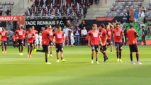 13/09/14 : SRFC-PSG : échauffement Stade Rennais