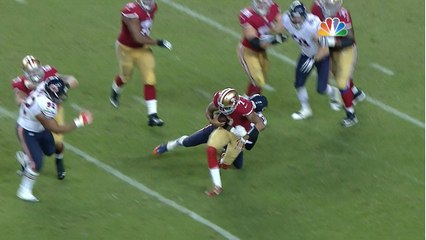 Young sacks Kaepernick for a loss of 6 yards