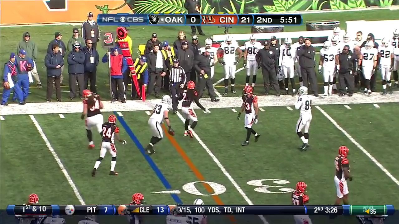 OAK vs CIN - NFL 2012 Week 12 Condensed