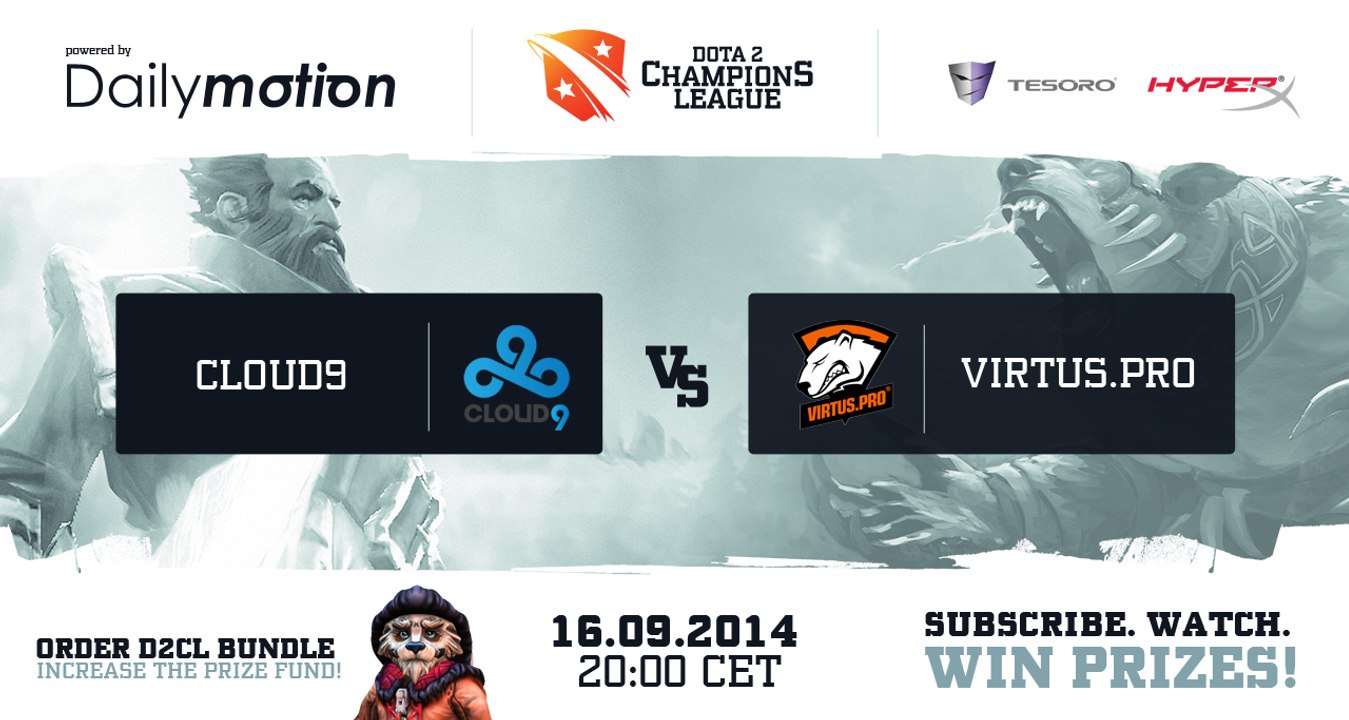 Virtus.pro vs Cloud 9 game 1 @ D2CL S4 Versuta