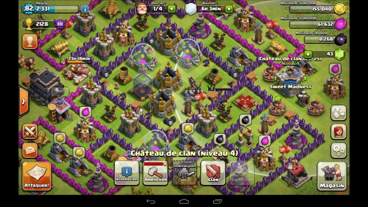 Clash of clans TUTO Depenser ces GEMMES intelligemment 4 ouvriers