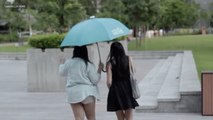 Smart Umbrella Lets You Share Shelter With Bedraggled Strangers
