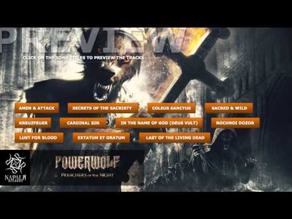 POWERWOLF - Preachers of the Night (Preview) | Napalm Records