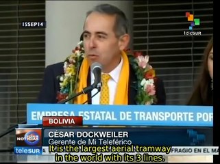 Bolivia: La Paz and El Alto inaugurate 2nd urban aerial tramway line