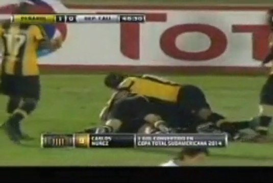GOL de Carlos Núñez. Peñarol 1-0 Deportivo Cali.