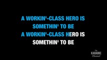 Working Class Hero in the Style of _Green Day_ karaoke video with lyrics (no lead vocal)