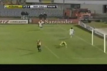 GOL de Carlos Rivas. Peñarol 2-2 Deportivo Cali.