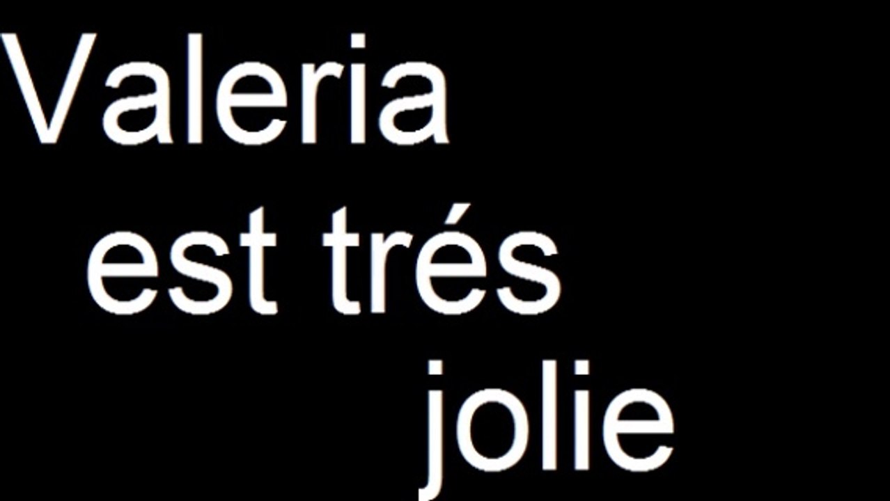 Solo para Valeria