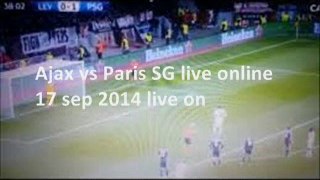 uefa cl 2014 soccer Ajax vs Paris SG