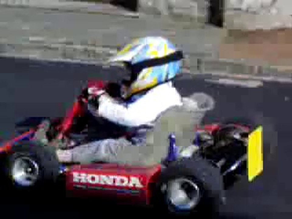 Adrien en kart electrique