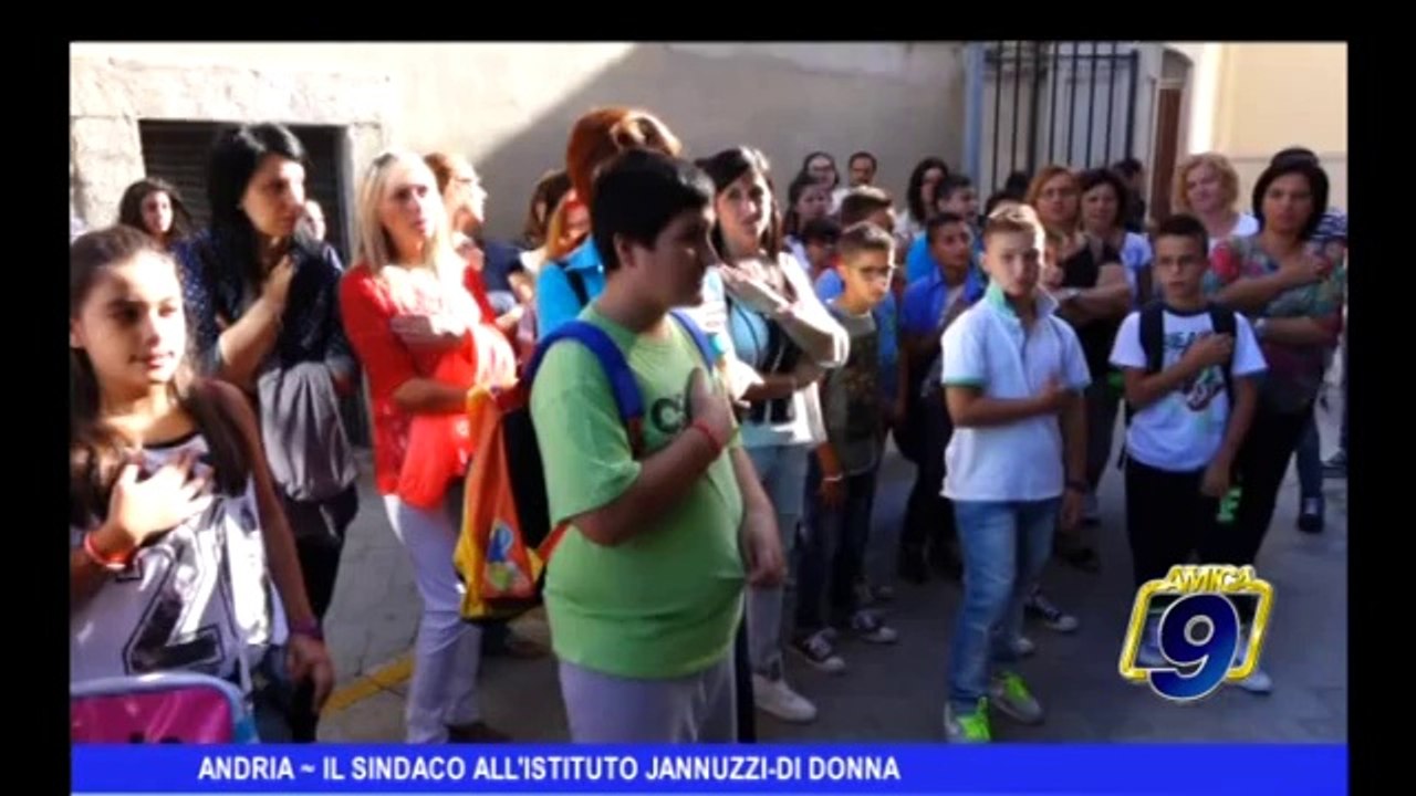 ANDRIA | Il sindaco alla "Jannuzzi-Di Donna"