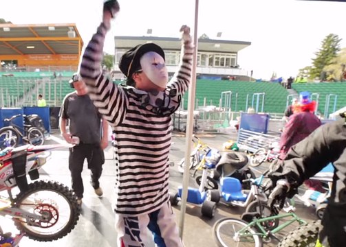 Clowning around with FMX Star Blake Bilko Williams - Nitro Circus