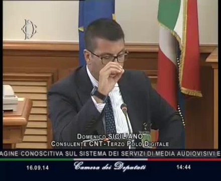 Roma - Radio e televisioni, audizione CNT-Terzo Polo Digitale (16.09.14)