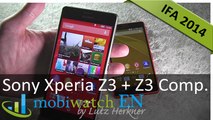 Sony Xperia Z3 vs Z3 compact: First Video Review
