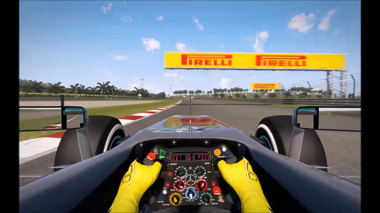 Mercedes F1 W04 and Mercedes-Benz SLS AMG Coupe Black Series, Sepang International Circuit, Onboard, HD