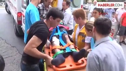 Patpat ile Okula Giden Liseliler Kaza Yaptı