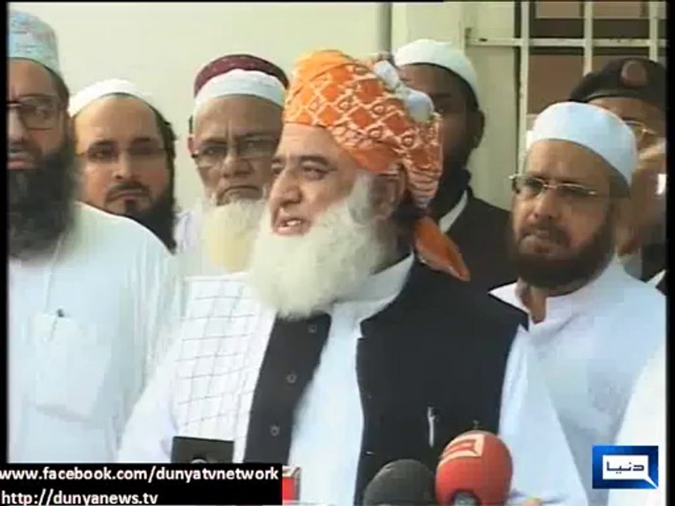 Dunya News -Sit-in protesters met with their political end: Fazlur Rehman