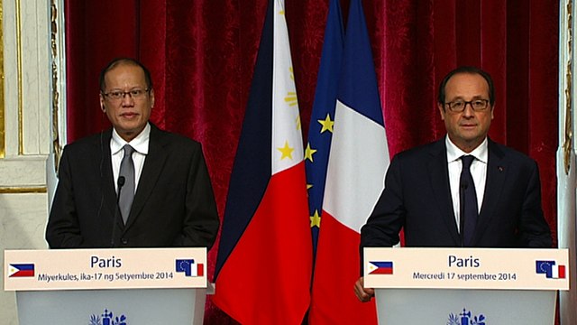 Point de presse conjoint avec M. Benigno Aquino III, président des Philippines