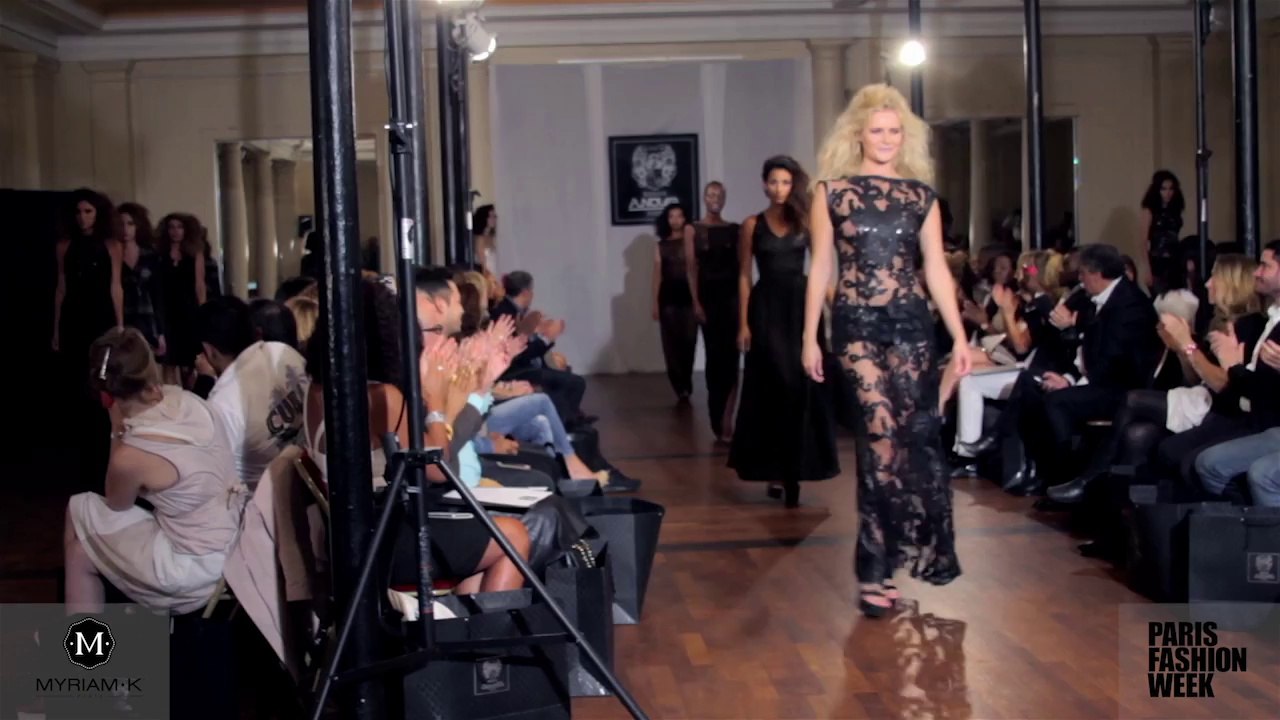 Myriam•K au défilé Haute-Couture de la Maison Anoufa