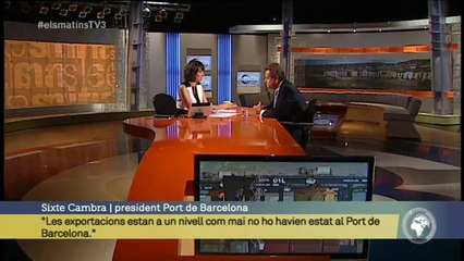 TV3 - Els Matins - Sixte Cambra: "Les exportacions del port estan a un nivell com mai no ho havien