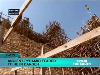 Ancient Egyptian pyramid feared to be in danger