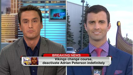 Darlington: Peterson can't be involved in any Vikings activities