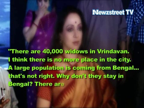 Widows from Bihar and Bengal over crowds Vrindavan, should live in their own states: Hema Malini