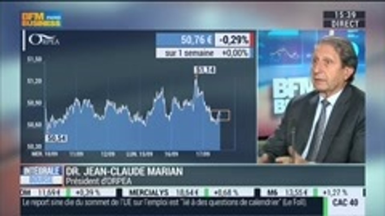 Résultat net au premier semestre: Orpea confirme ses objectifs pour 2014: Dr Jean-Claude Marian, dans Intégrale Bourse – 17/09
