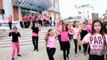 flash mob de l'UNSS de Saône-et-Loire à Montceau les Mines