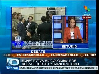 Causa expectativas debate sobre paramilitarismo en senado colombiano
