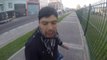 Armed guy Attempted robbery on biker in Buenos aires caught on GoPro