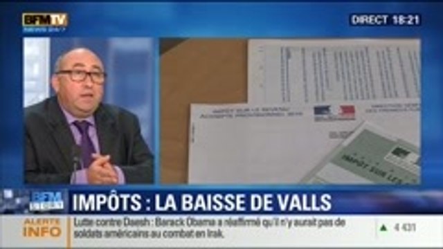BFM Story: Impôt sur le revenu: Manuel Valls souhaite supprimer la première tranche - 17/09