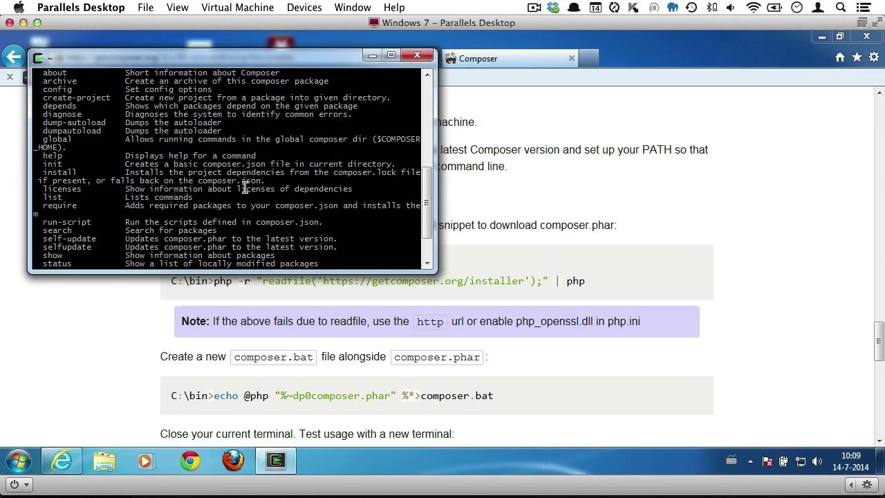 Getting Started With Laravel 4 - 2.1. Installing Composer and a Command Line Tool
